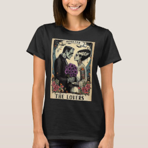 Monster Frankenstein och Bride Älskare Taro T Shirt