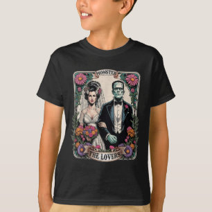 Monster Frankenstein och Bride Älskare Taro T Shirt