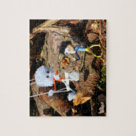 Monster Fubby op schommel. Pussel