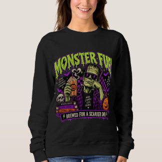 Monster Fuel Retro Frankenstein Halloween Kaffe S T Shirt