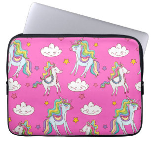 Mönster Funny Unicorn Cute Laptop Fodral