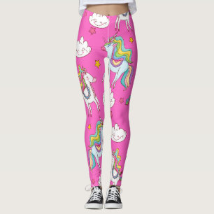 Mönster Funny Unicorn Cute Leggings