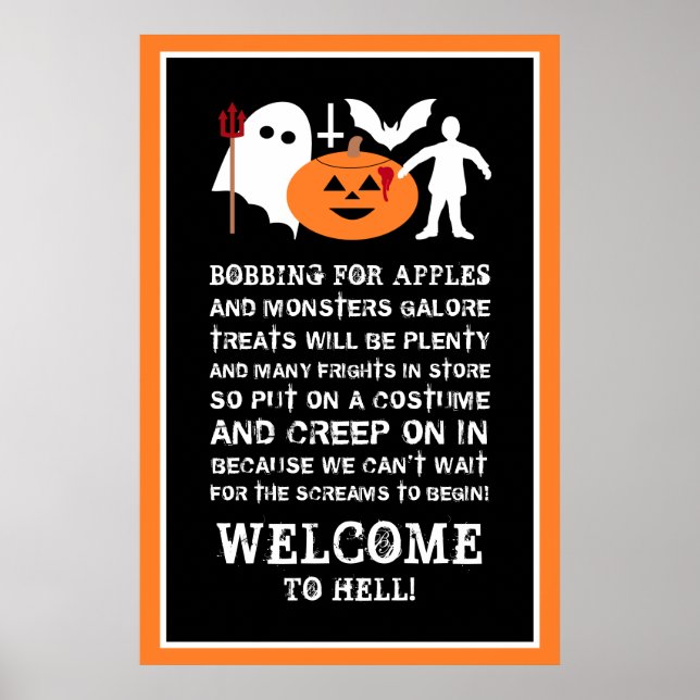 Monster Gang, Halloween Välkommen Poster (Framsidan)