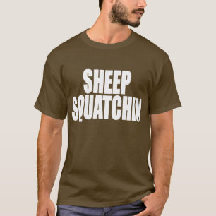 Monster & gåtor SHEEPSQUATCH för FÅR SQUATCHIN Tee Shirt
