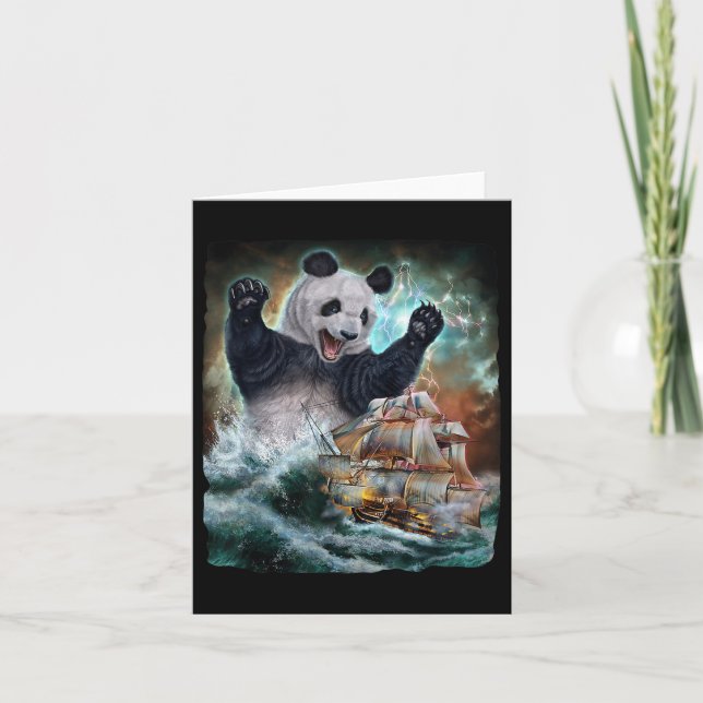 Monster Giant Panda as Kraken Attack en Krig-Frakt Kort (Framsida)