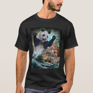 Monster Giant Panda as Kraken Attack en Krig-Frakt T Shirt