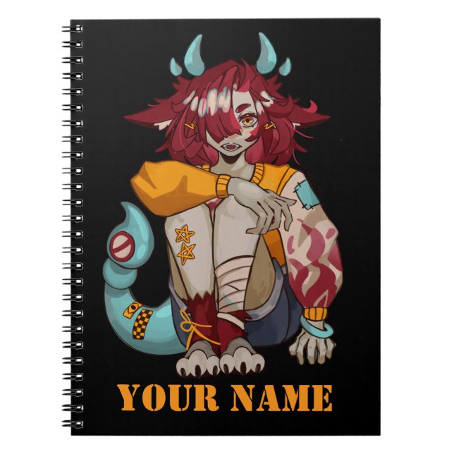Monster girl anteckningsbok (Framsidan)