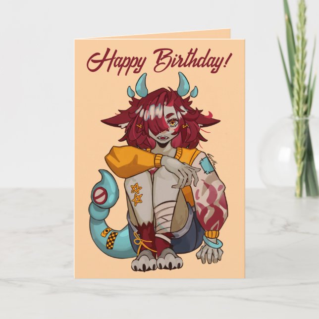 Monster girl VTuber Kort (Framsida)