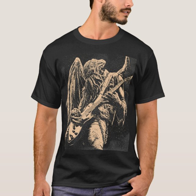 Monster Gitarrist T Shirt (Framsida)