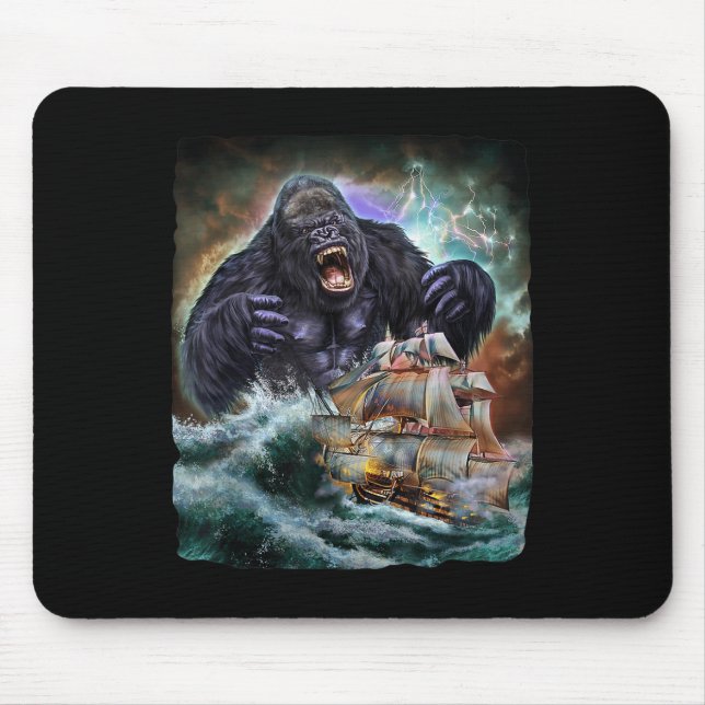 Monster Gorilla as Kraken attackerar en Krig-Frakt Musmatta (Framsidan)