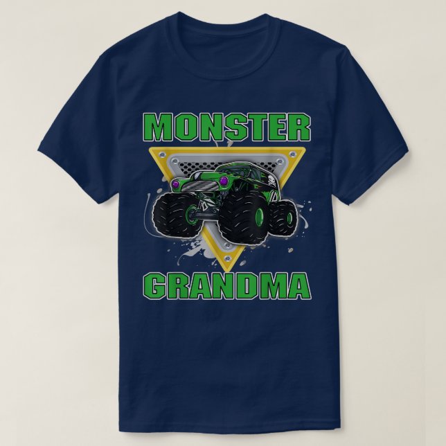 Monster GrandMa Monster Lastbil är min Sylt mormor T Shirt (Design framsida)