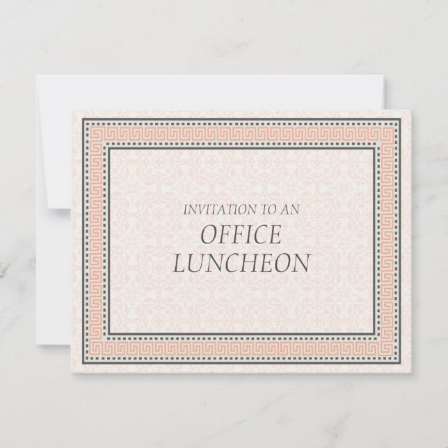 Mönster & Gräns 1 Office Lunch Call Inbjudningar (Framsida)