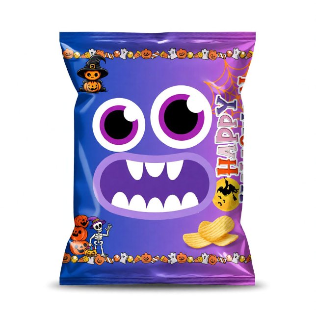 Monster Halloween Chipspåspapper Festgåvor Anteckningsblock (Skapare uppladdad)