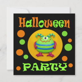 Monster Halloween fest Inbjudningar