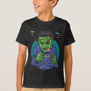 Monster Halloween-kostym Gaming Video-spel Kontrol T Shirt
