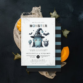 Monster Halloween-syndaren för barn i oktober Inbjudningar