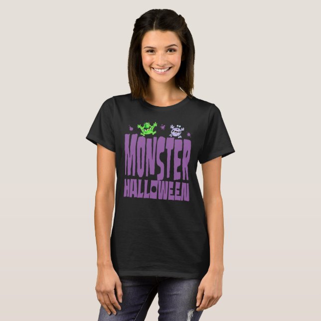 Monster Halloween!!! T Shirt (Hel framsida)
