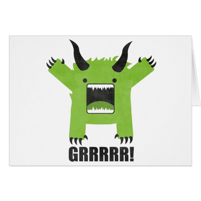 monster hälsningskort (Framsidan Horizontal)