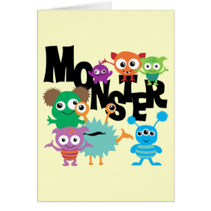 Monster Hälsningskort