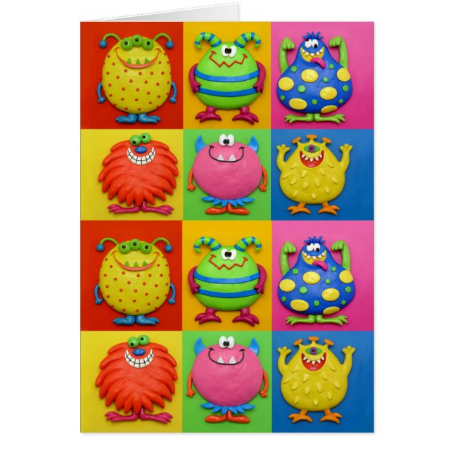 Monster Hälsningskort (Framsidan)