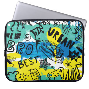 Monster Hand plockade Kids Mönster Laptop Fodral