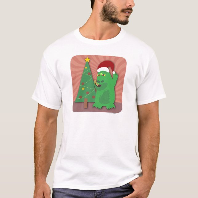 Monster Helgdag Funny Creatures jul Motto Tee (Framsida)