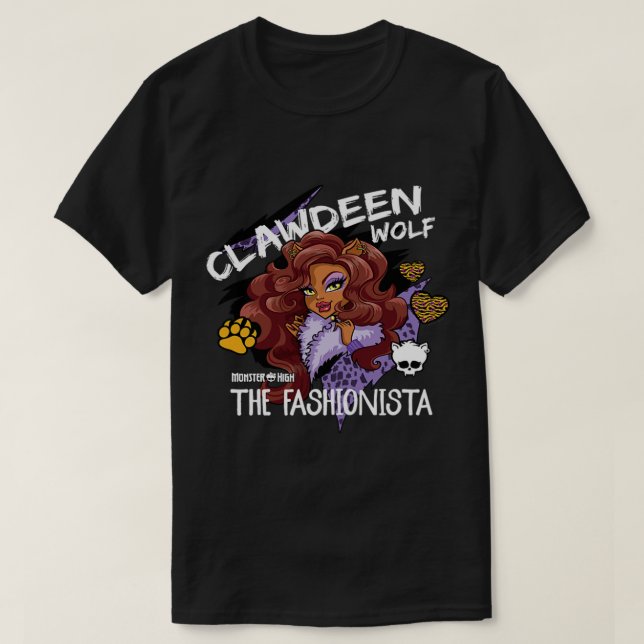 Monster High Clawdeen Varg Fashionista T Shirt (Design framsida)