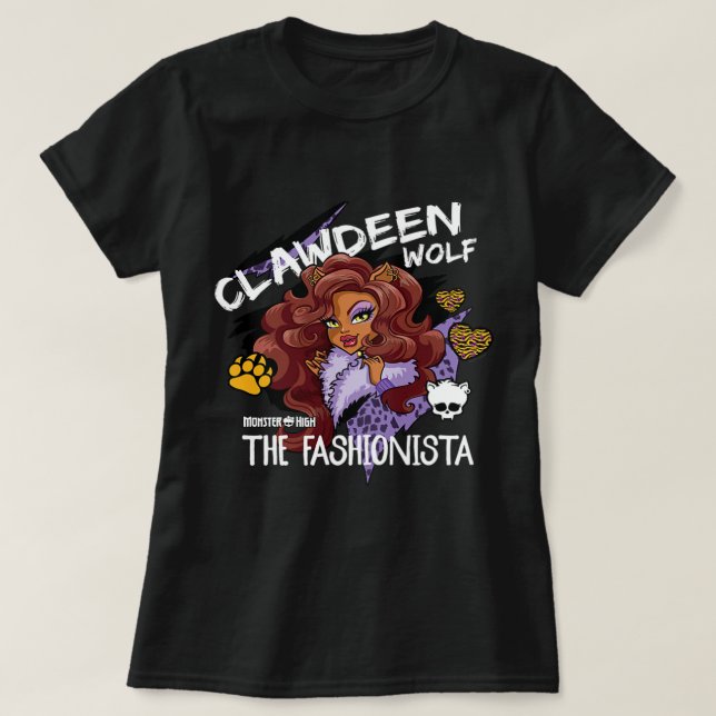 Monster High Clawdeen Varg Fashionista T Shirt (Design framsida)