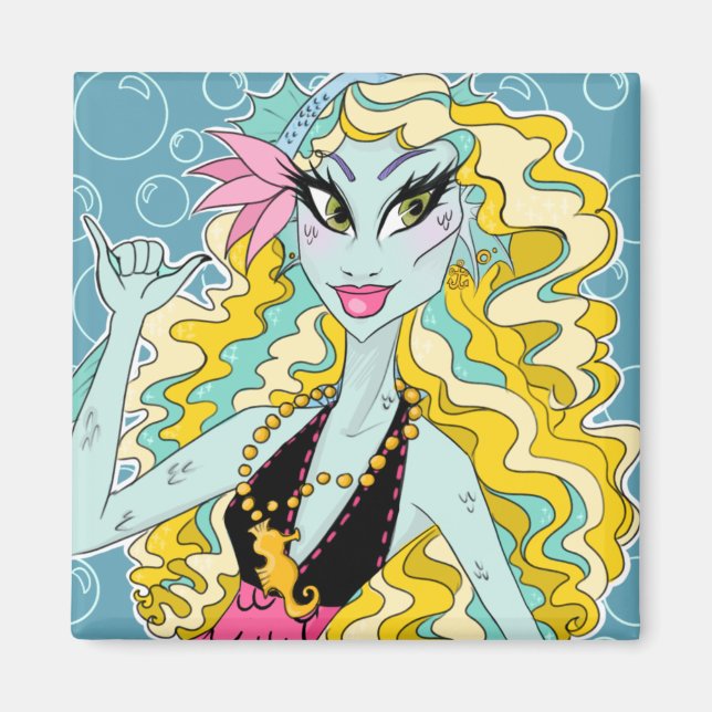 Monster High Lagoona Blue Sea Monster Magnet (Framsidan)