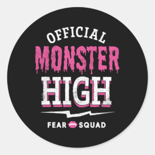 Monster High Officiell Fear Squad Runt Klistermärke