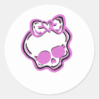Monster high Sticker 2 färg Runt Klistermärke