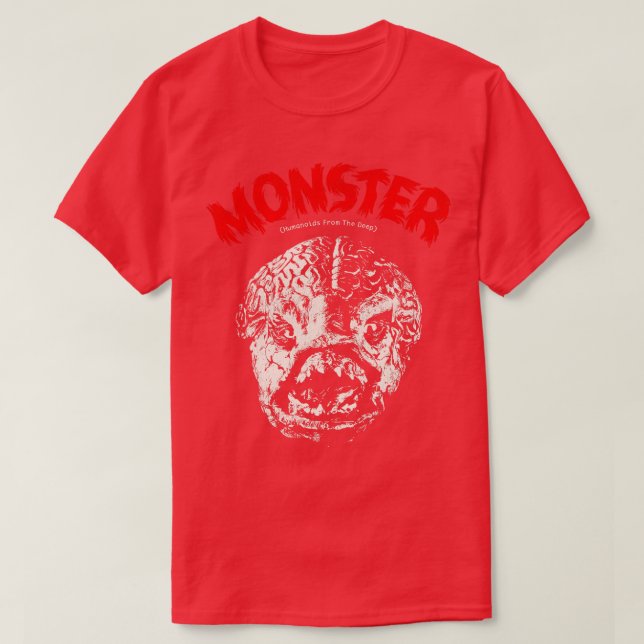 Monster Humanoids från den djupa skräckfilmen T Shirt (Design framsida)