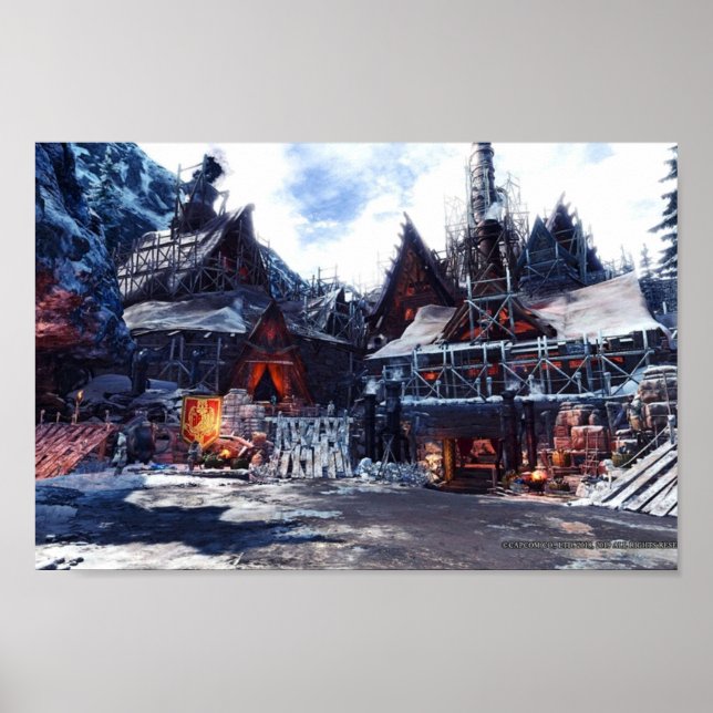 Monster Hunter World Settlement Poster (Framsidan)