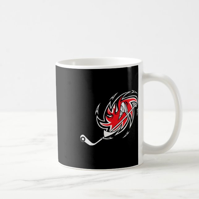 Monster Hurricane Storm Hockey Logotyp  Kaffemugg (Höger)