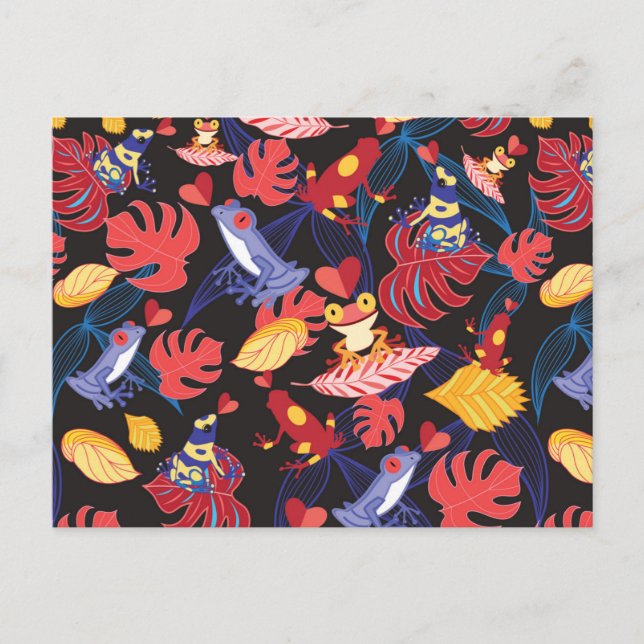 Mönster i Älskare grodor 2 Vykort (Framsida)