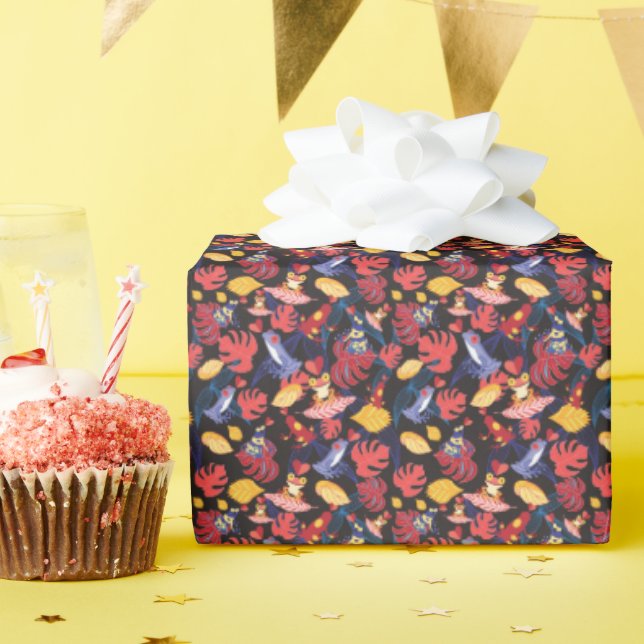 Mönster i Älskare grodor Presentpapper (Födelsedagsfest)