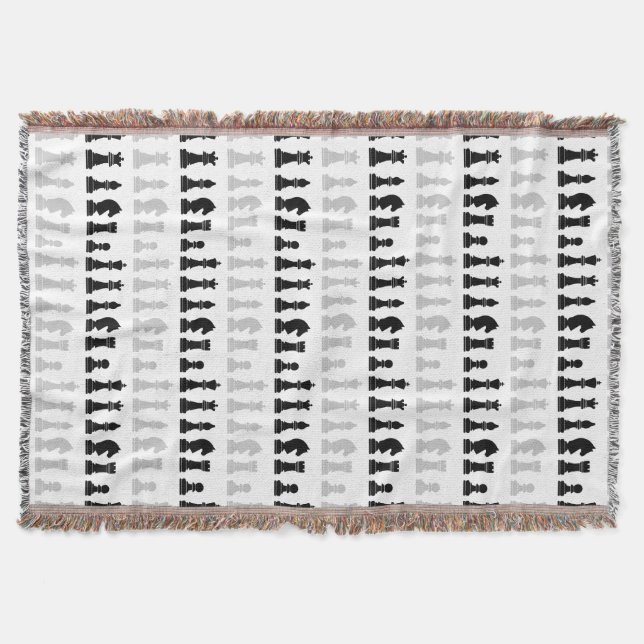 Mönster i Biet-spelet i modern geometrisk schack Filt (Framsidan)