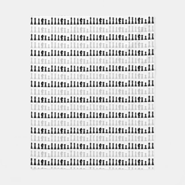 Mönster i Biet-spelet i modern geometrisk schack Fleecefilt (Framsidan)