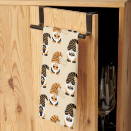 Mönster i Gnomes, Halloween Gnomes Bus eller godis Kökshandduk