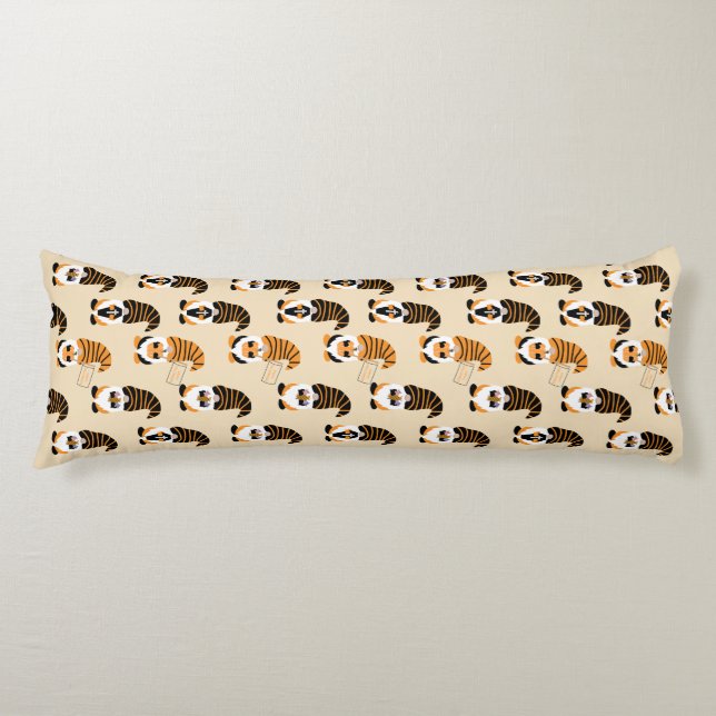 Mönster i Gnomes, Halloween Gnomes Bus eller godis Kroppskudde (Framsidan)