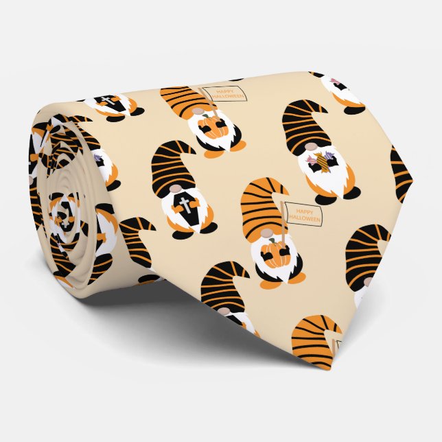 Mönster i Gnomes, Halloween Gnomes Bus eller godis Slips (Rullad)