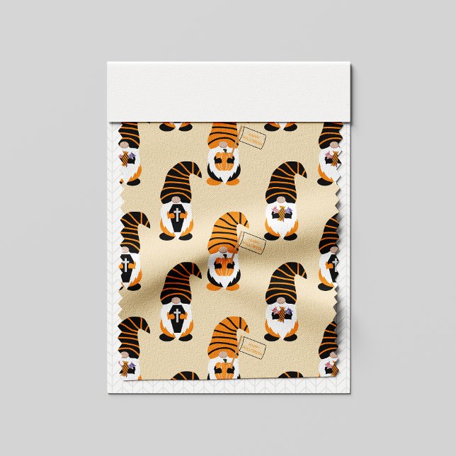 Mönster i Gnomes, Halloween Gnomes Bus eller godis Tyg (Skapare uppladdad)