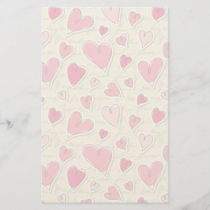 Mönster i Hearts Brevpapper