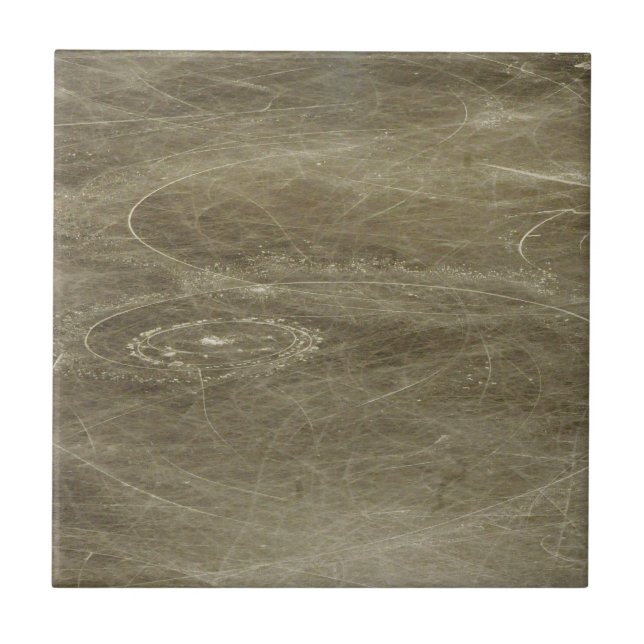 Mönster i Ice Rink tillverkad av Figur Skating Kakelplatta (Framsidan)