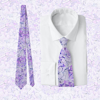 Mönster i lavender, blommigt slips