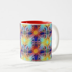 Mönster i Light Boho Två-Tonad Mugg