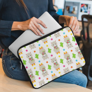 Mönster i Llamas, Cute Llamas, Alpacas, Cactus Laptop Fodral