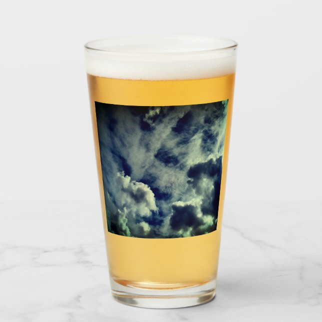 Mönster i molnen glaskopp (Framsida fylld)