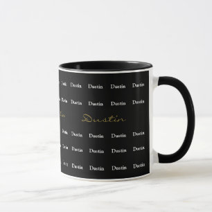 mönster i namn personlig typografi mugg