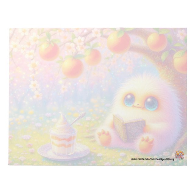 Monster i Orange Grove Notepad Anteckningsblock (Framsida)
